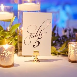 Table numbers